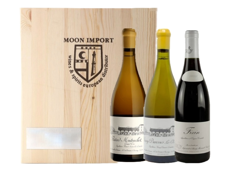 Moon Import Collection Batard Montrachet 2013, Auxey les Clous 07, Fixin 09 0,75L Domaine D'Auvenay