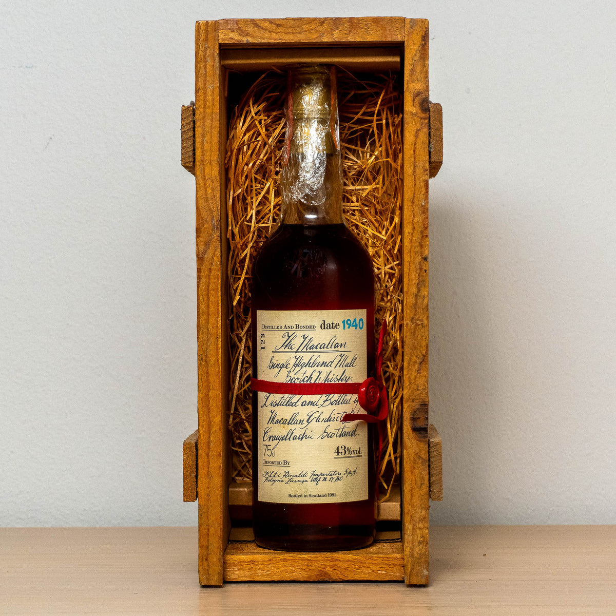 Macallan 40Y.O 1940 Red Ribbon 0,75L
