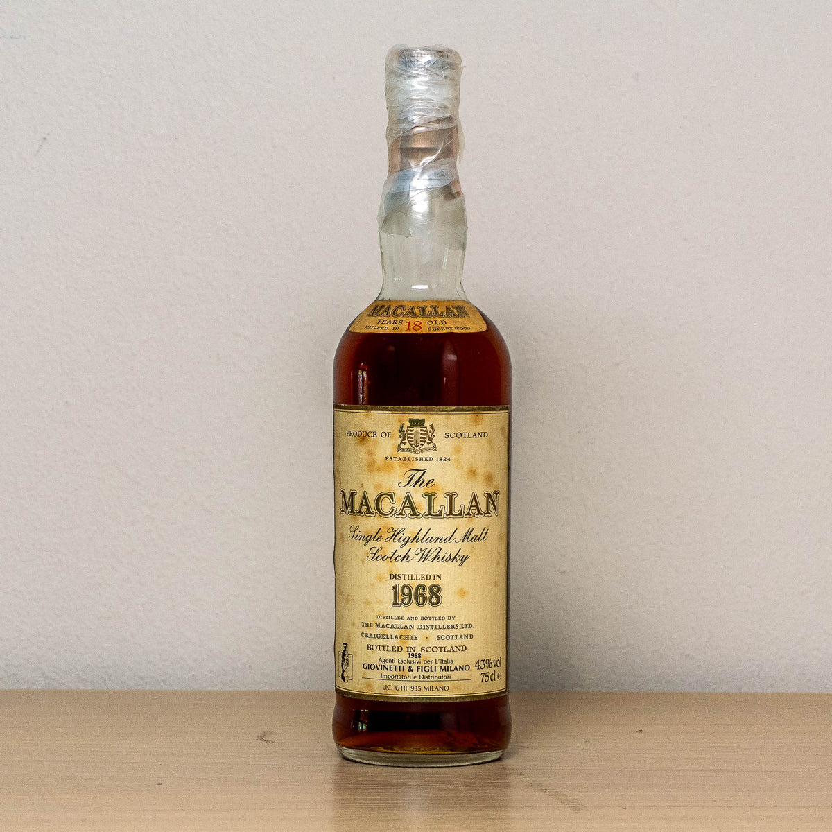 Macallan 1968 Scotch Whisky 18Y.O 0,7L