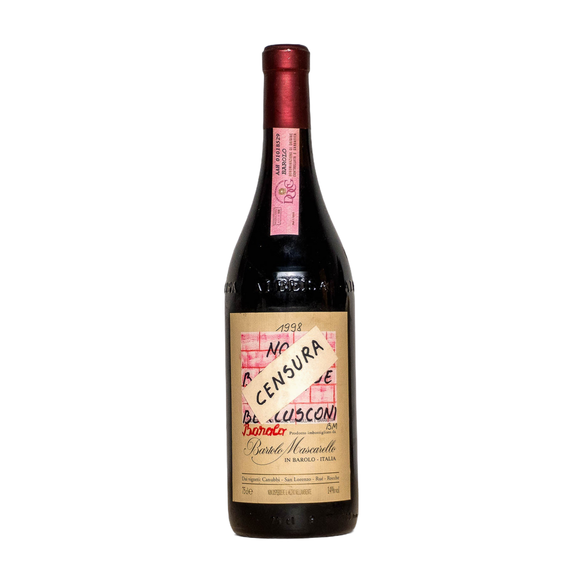 Bartolo Mascarello Barolo Artist Label No Barrique No Berlusconi 1998 0,75L