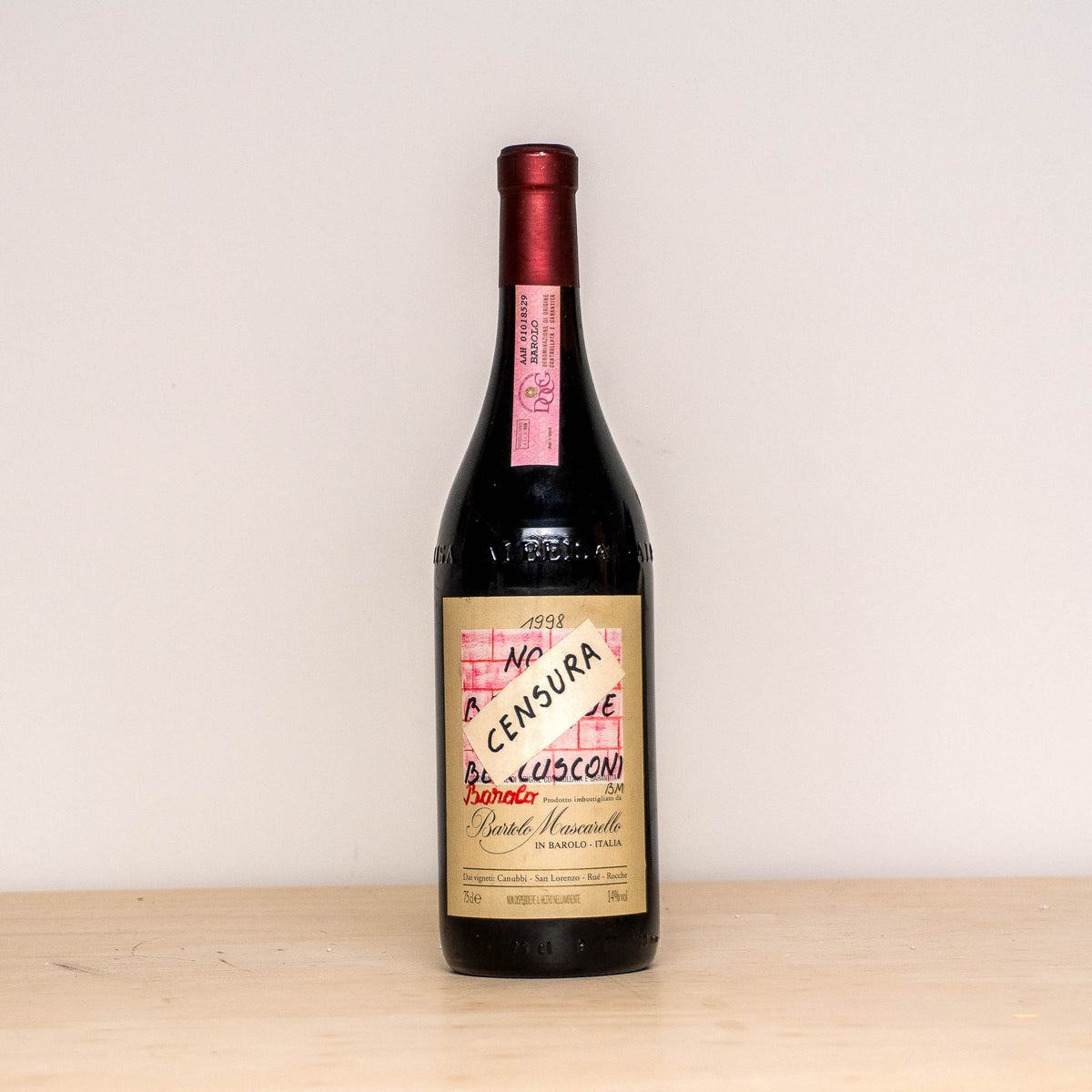 Bartolo Mascarello Barolo Artist Label  No Barrique No Berlusconi  1998 0,75L