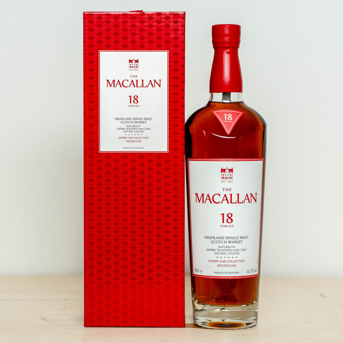 Macallan 18 Year Old Sherry Oak Single Malt 2025 Speyside  0,70L